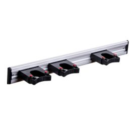 Set of 3 holders and rail